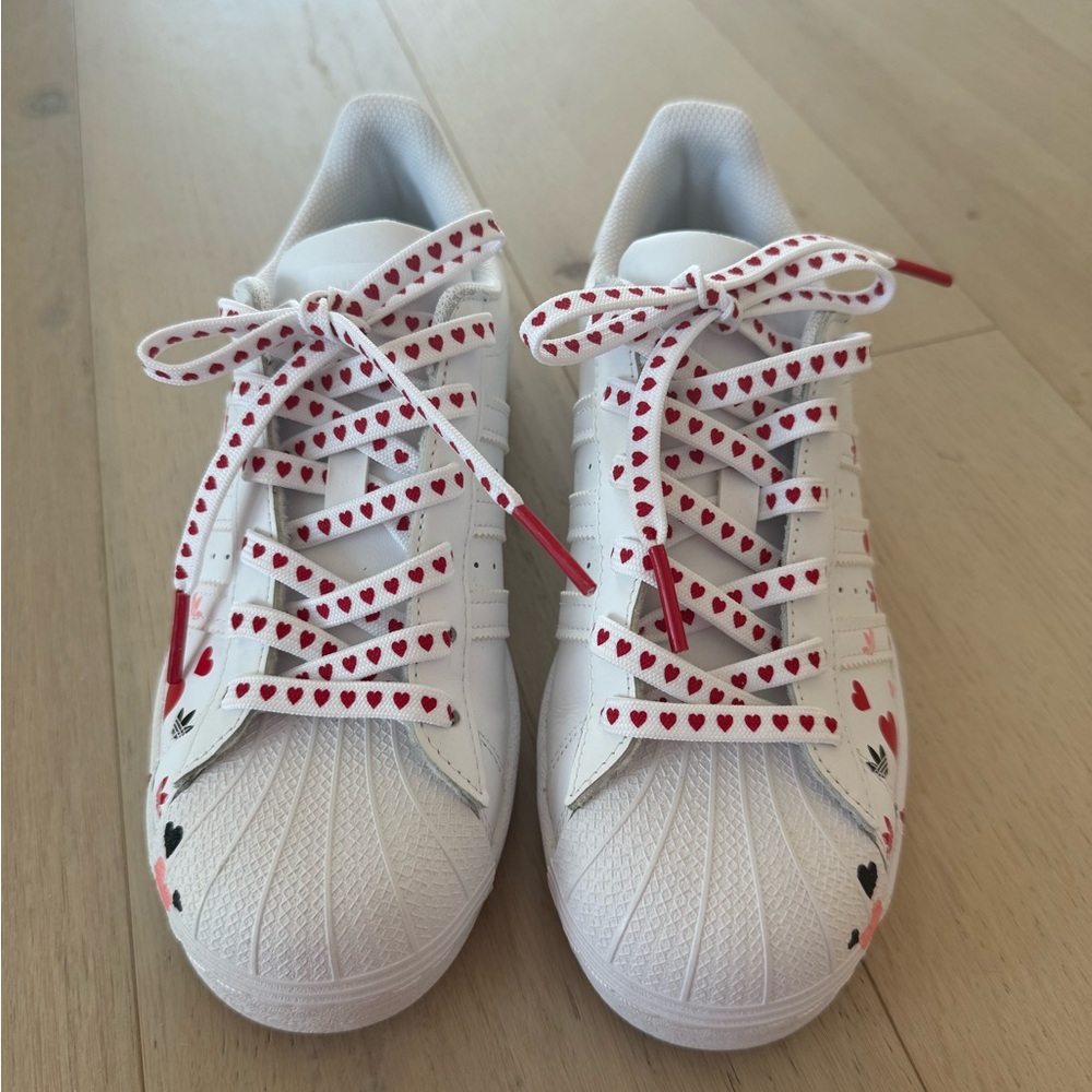 Adidas Women Superstar Heart Sneakers Limited Edition